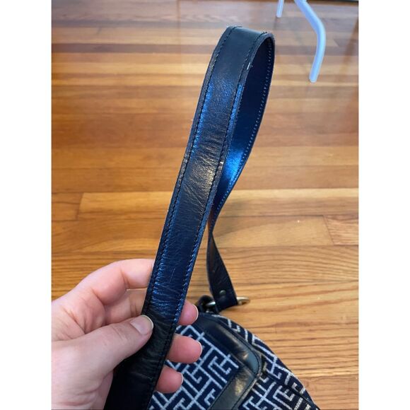 PIERRE BALMAIN | vintage 1970s labyrinth monogram shoulder bag - Picture 3 of 16